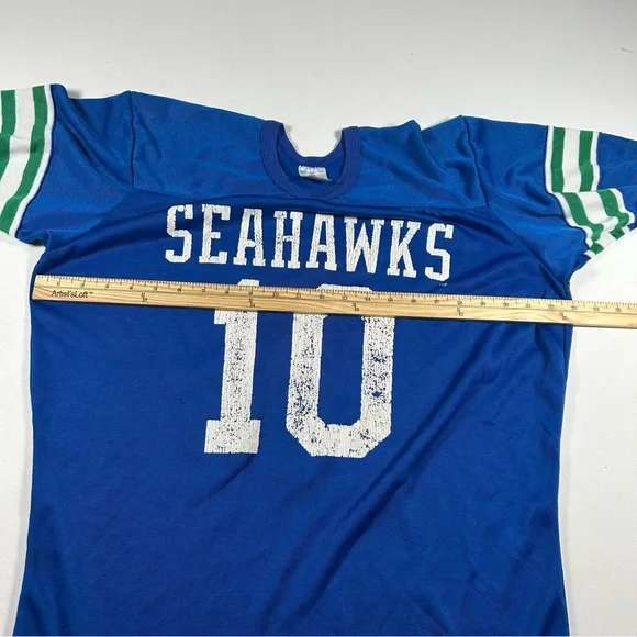 Seattle Seahawks Vintage 1970s Jim Zorn Rawlings Jersey in LARGE Made USA